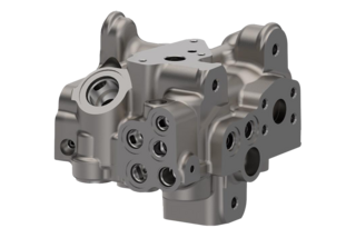 Steuerblock aus Formguss