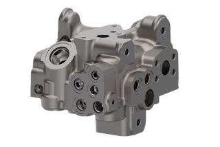 Steuerblock aus Formguss